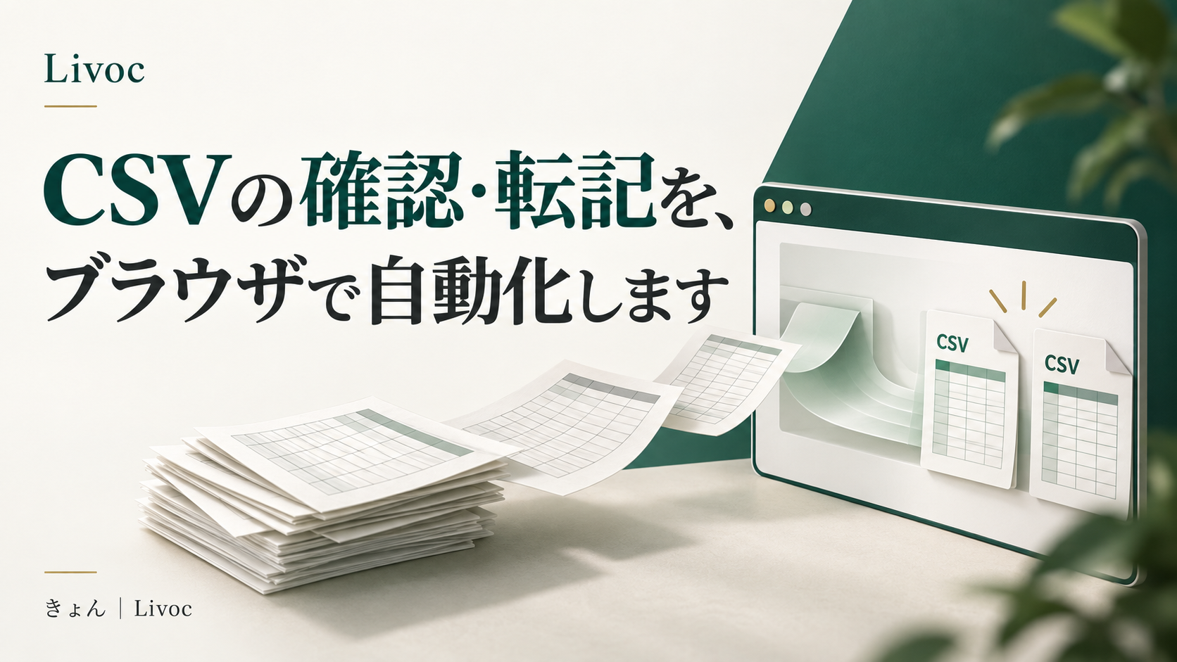 LivoletaのCSV確認・転記ツール制作例